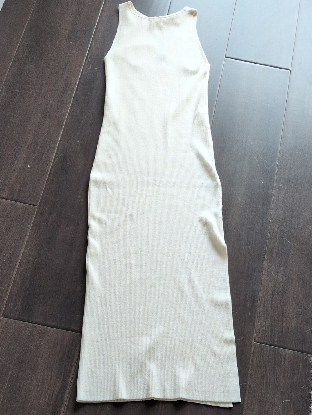 Leith Cream Ribbed Dress - Picture 3 of 6